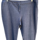 Switch Amanda + Chelsea Womens Grey Flat Front Stretch Cropped Vented Hem Dress Pants XL 3 image