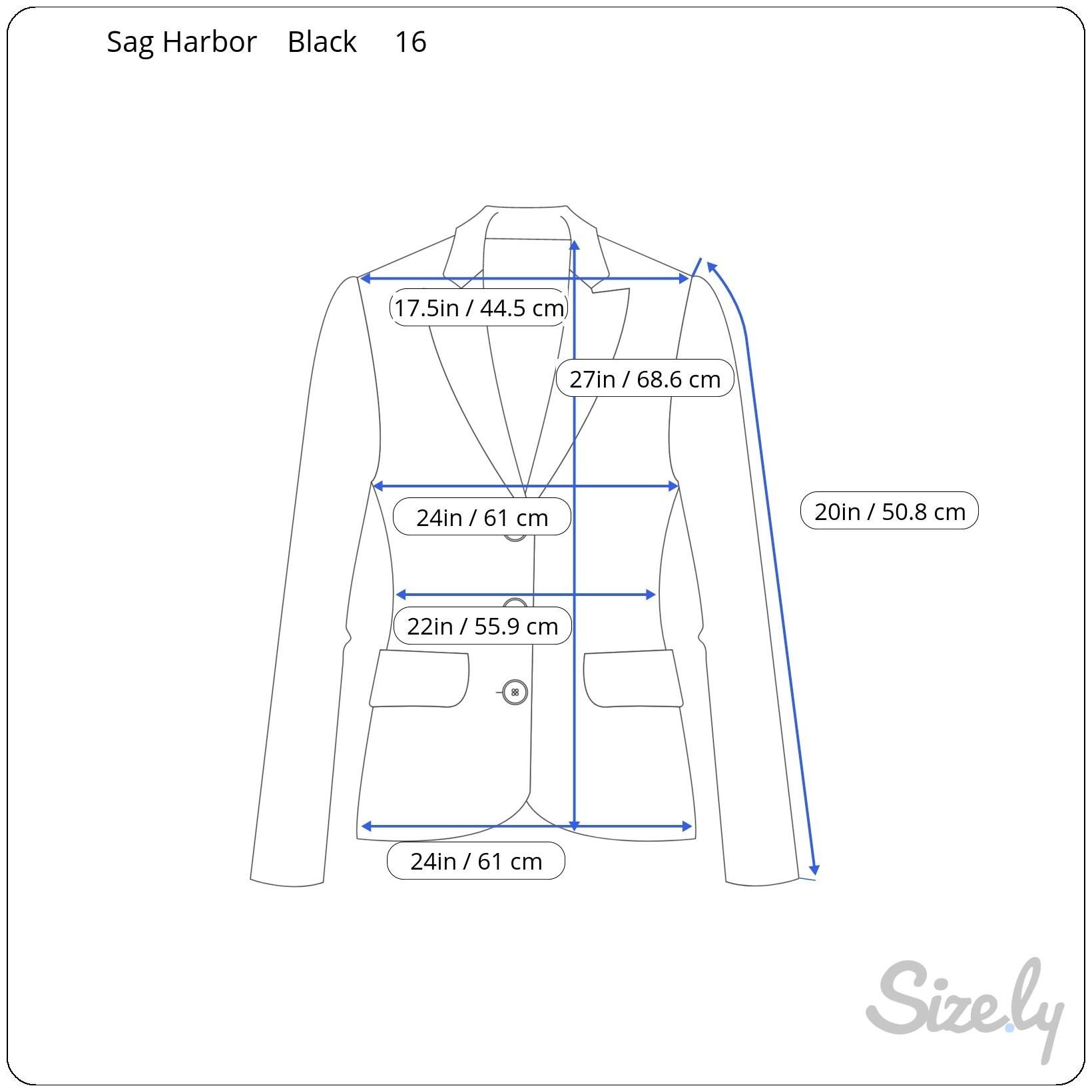 Sag Harbor Womens Houndstooth Metallic Stitching Button-Up Jacket Blazer 16
