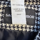 Switch Sag Harbor Womens Houndstooth Metallic Stitching Button-Up Jacket Blazer 16 2 image