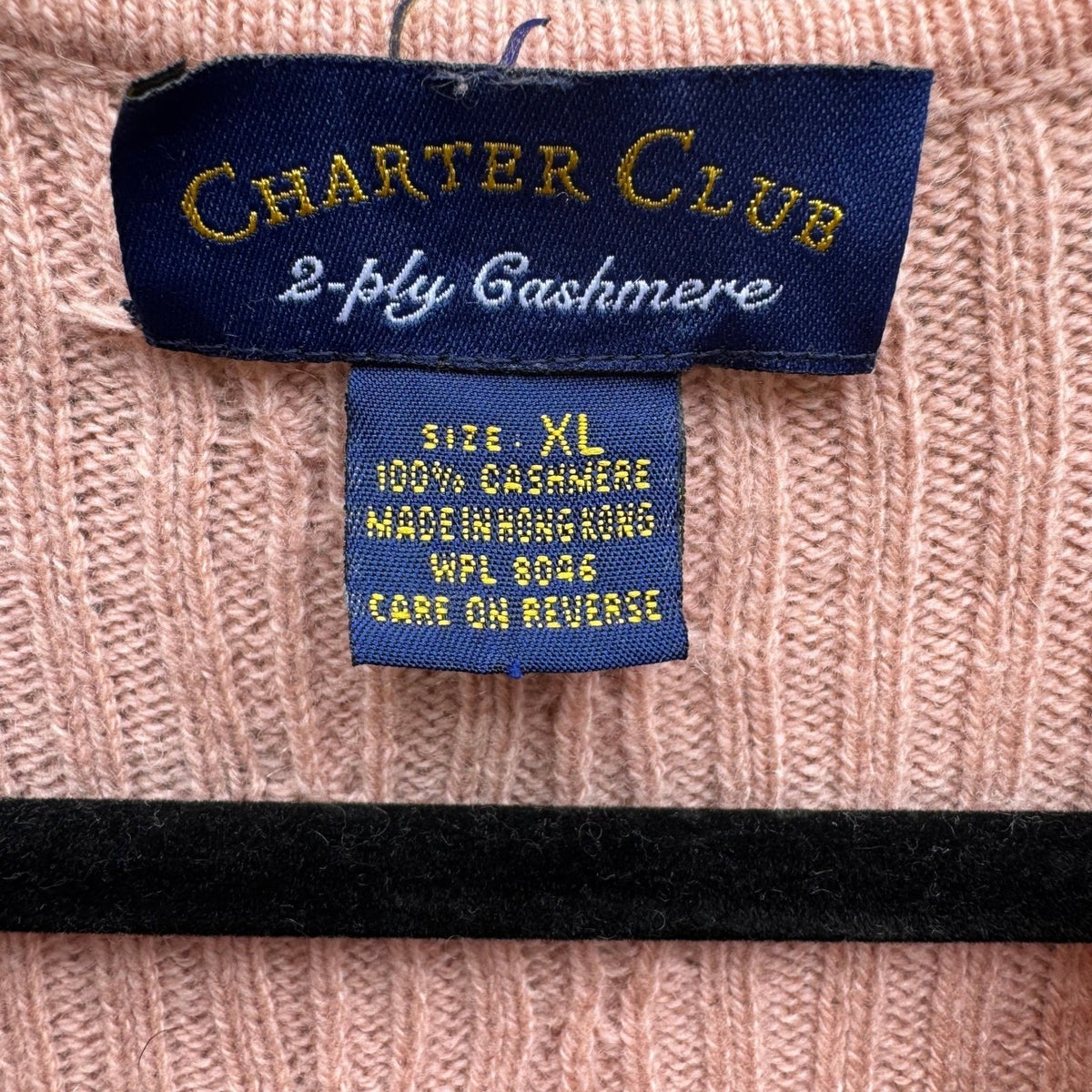 Charter Club Cashmere Coquette Preppy Soft Girl Cable Knit Sweater Pastel XL