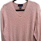 Switch Charter Club Cashmere Coquette Preppy Soft Girl Cable Knit Sweater Pastel XL 3 image