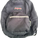 Switch Jansport Black Half Pint Mini Backpack 12&quot;x10&quot; Front Zipper Adjustable Straps 2 image