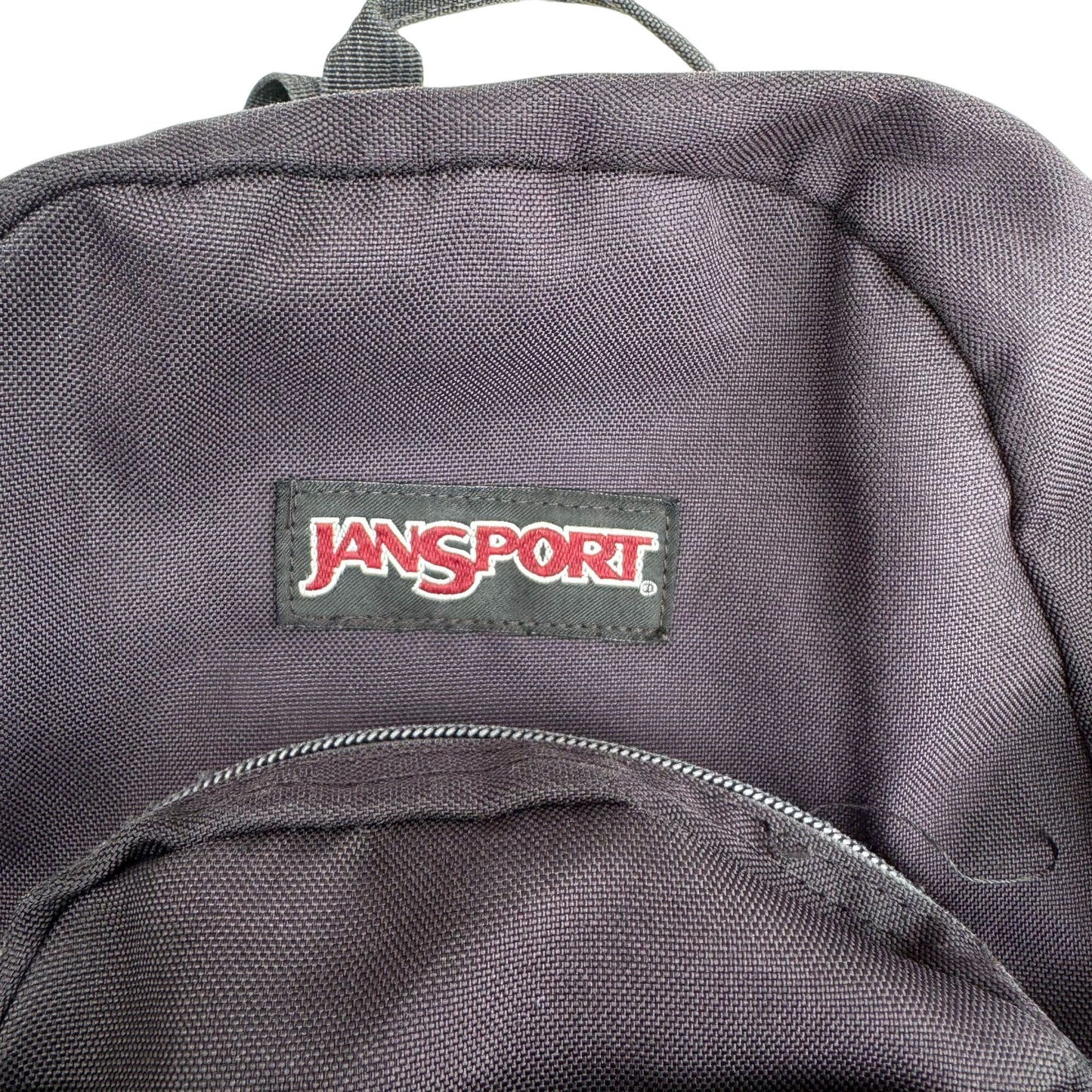 Jansport Black Half Pint Mini Backpack 12"x10" Front Zipper Adjustable Straps