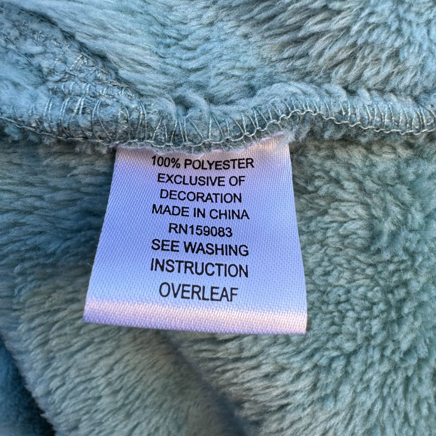 Jason Maxwell Womens Aqua Textured Fuzzy Fleece Polka Dot Zip-Up Jacket M Cozy