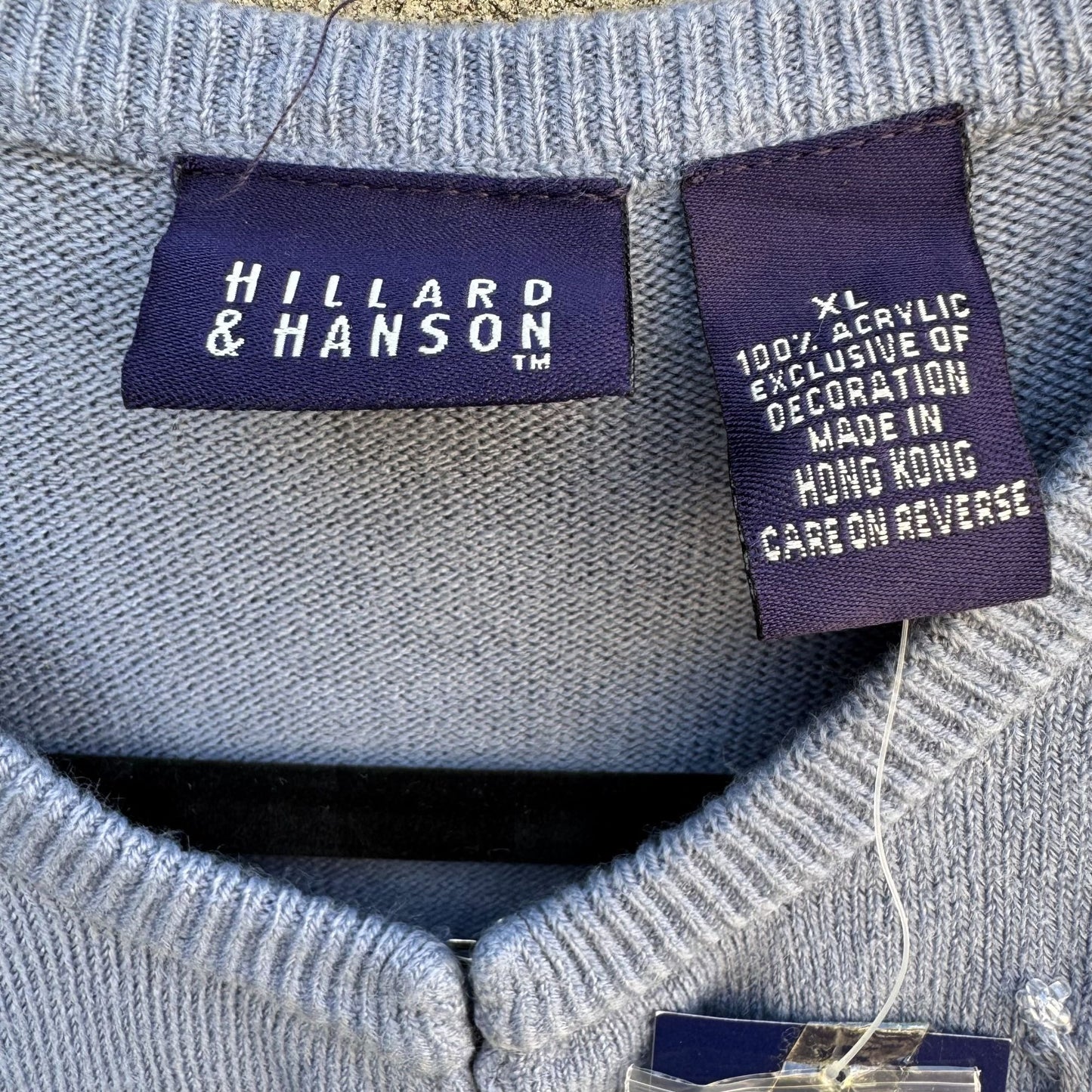 Hillard & Hanson Womens Embroidered Floral Design Beaded Cardigan Sweater New XL