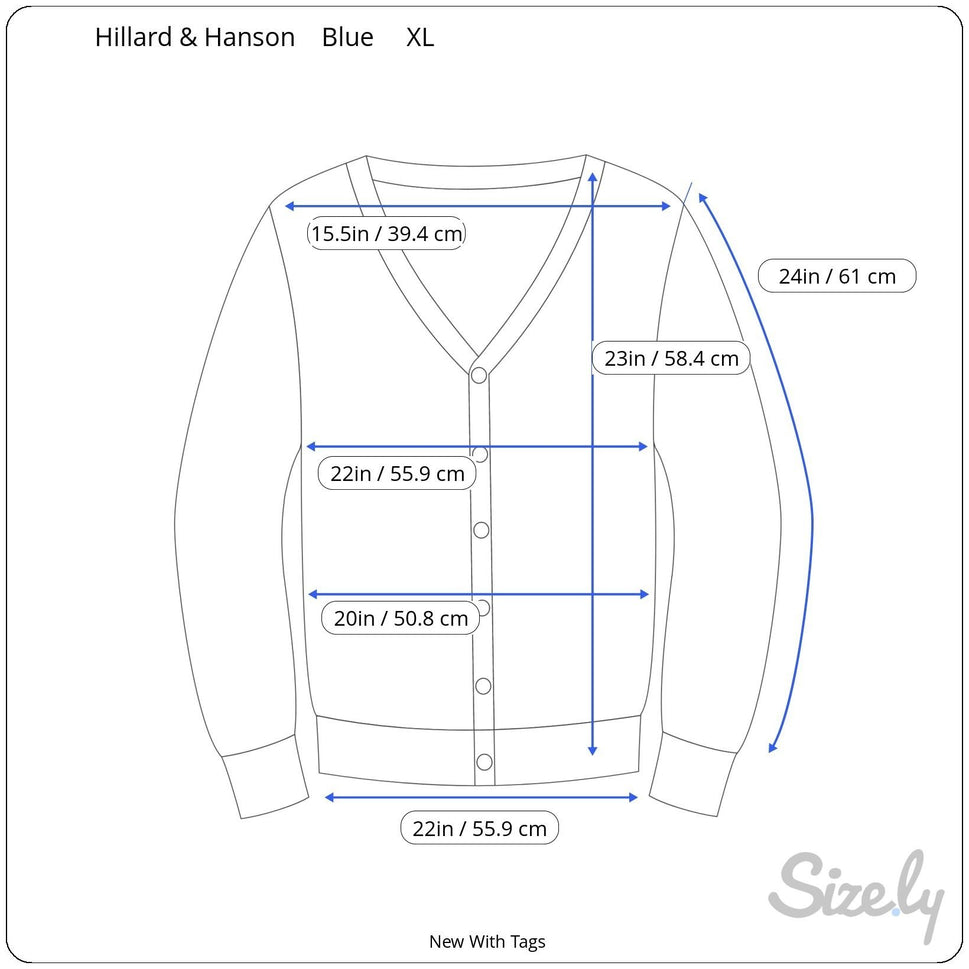 Hillard & Hanson Womens Embroidered Floral Design Beaded Cardigan Sweater New XL