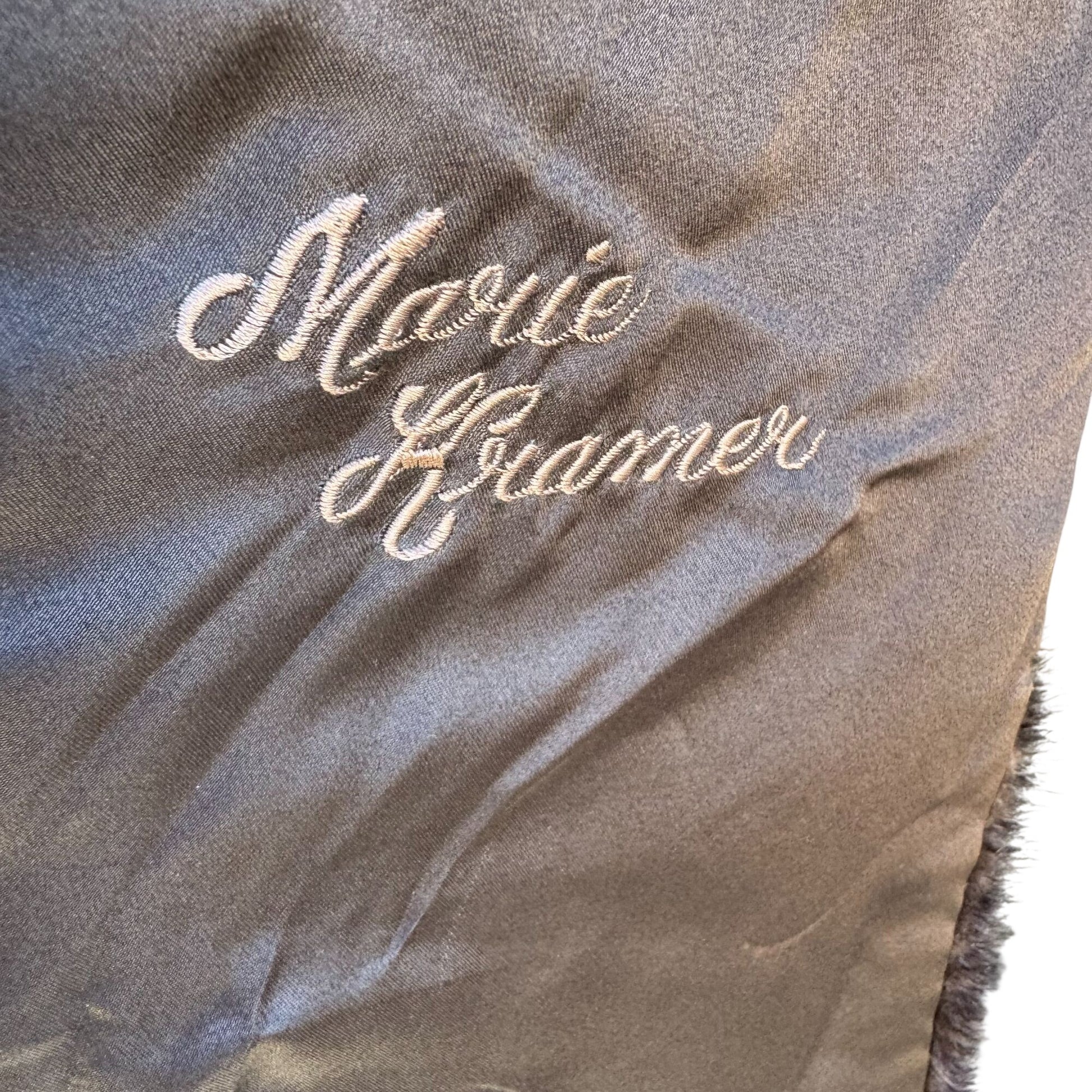 Robinsons California Vintage Brown Fur Stole Shawl Wrap Elegant Retro Fashion OS