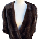Switch Robinsons California Vintage Brown Fur Stole Shawl Wrap Elegant Retro Fashion OS 3 image