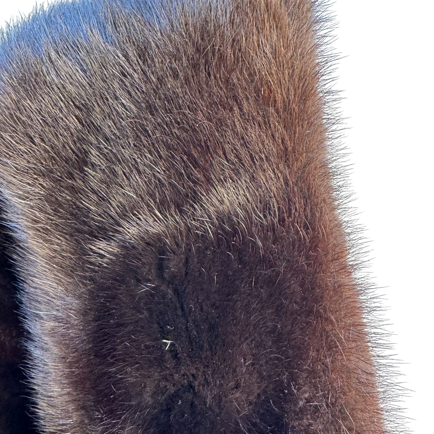 Robinsons California Vintage Brown Fur Stole Shawl Wrap Elegant Retro Fashion OS