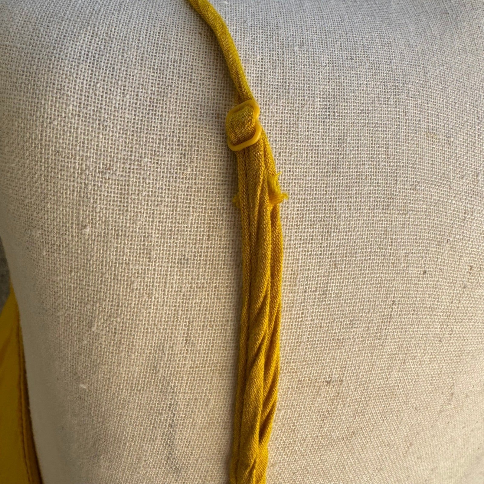 One Clothing Festival Boho Faux Wrap Romper Spaghetti Strap Sun Yellow Womens M