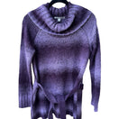 Switch Carolyn Taylor Whimsygoth Fairycore Boho Ombre Belted Cowl Neck Sweater Purple M 3 image