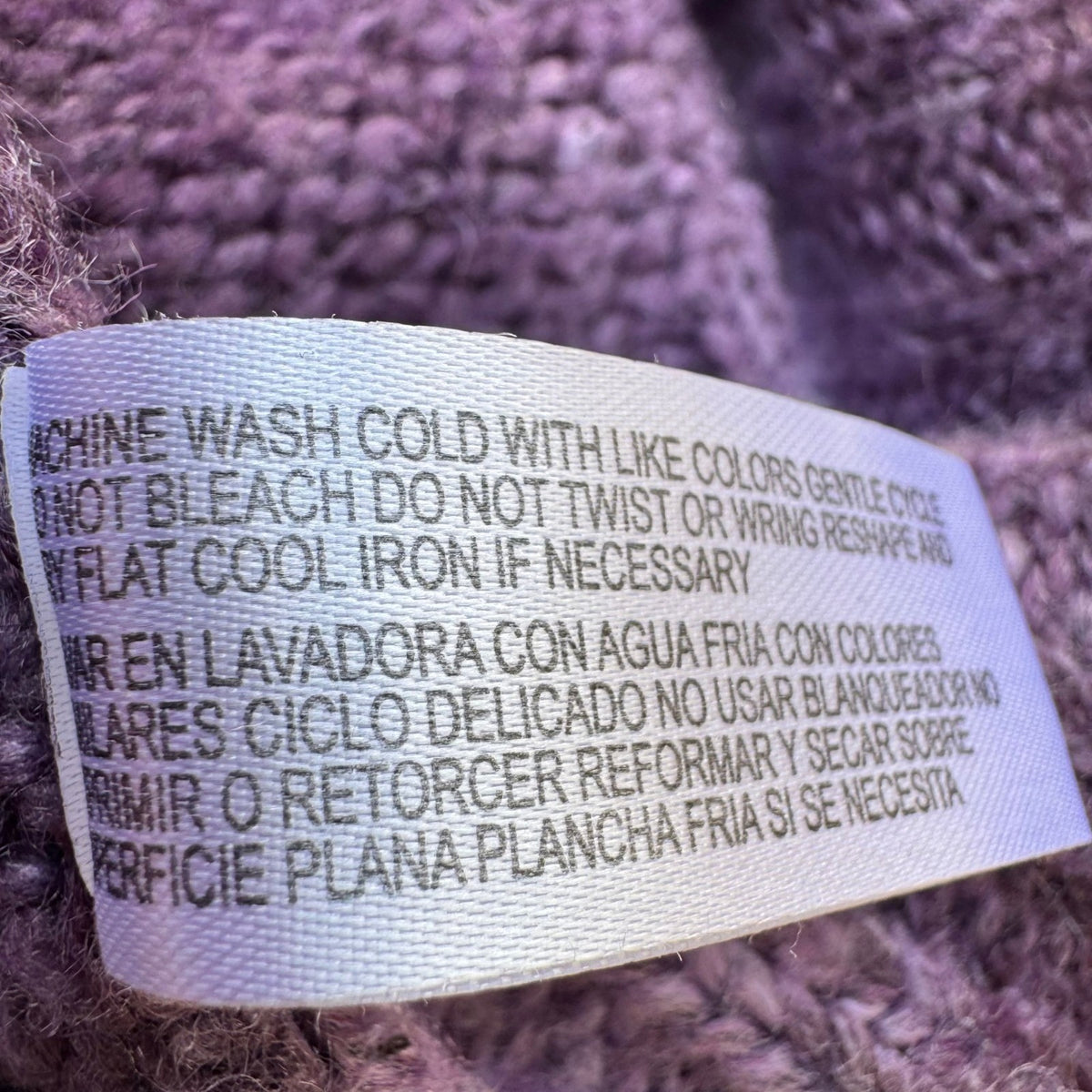 Carolyn Taylor Whimsygoth Fairycore Boho Ombre Belted Cowl Neck Sweater Purple M