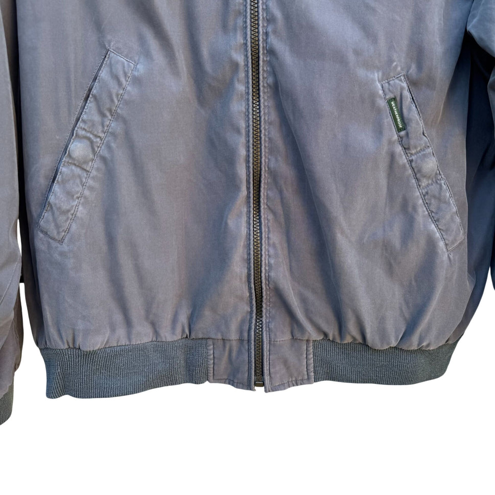 Weatherproof Garment Co Mens Gray Lightweight Bomber Jacket Preppy Athleisure XL