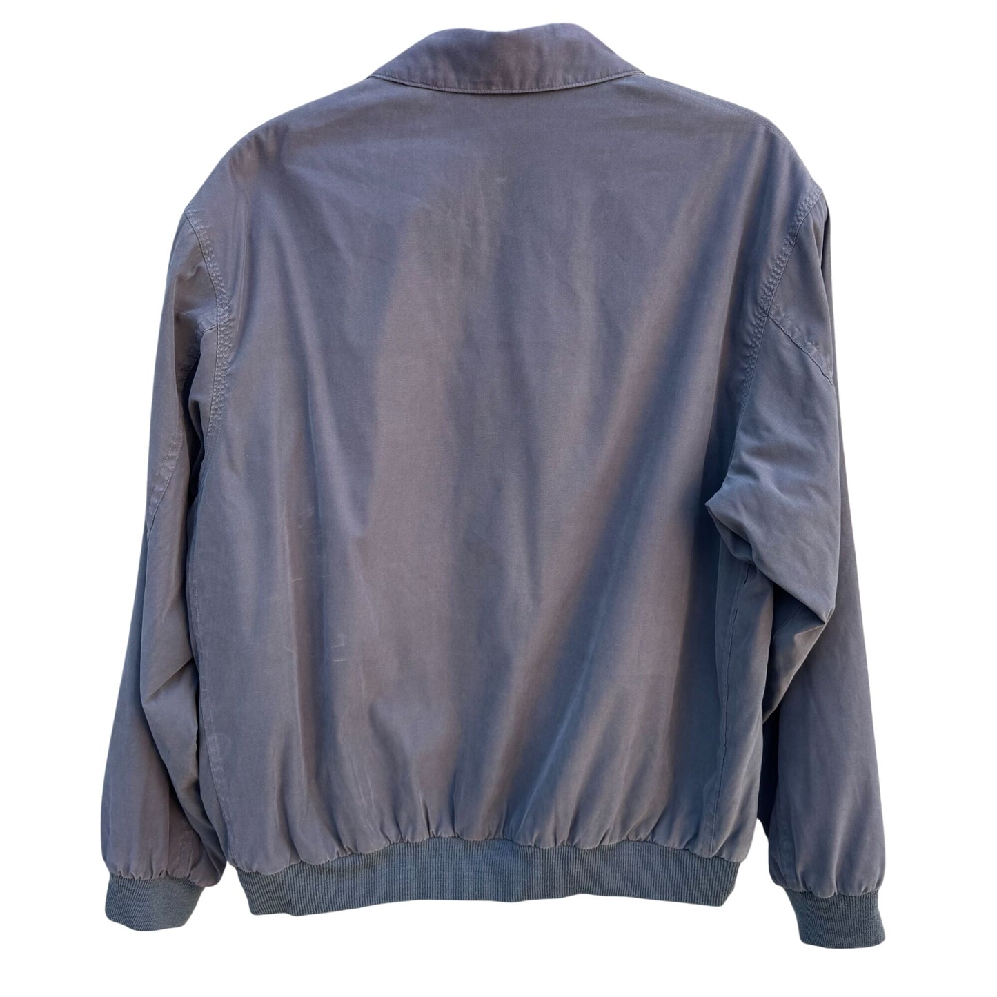 Weatherproof Garment Co Mens Gray Lightweight Bomber Jacket Preppy Athleisure XL