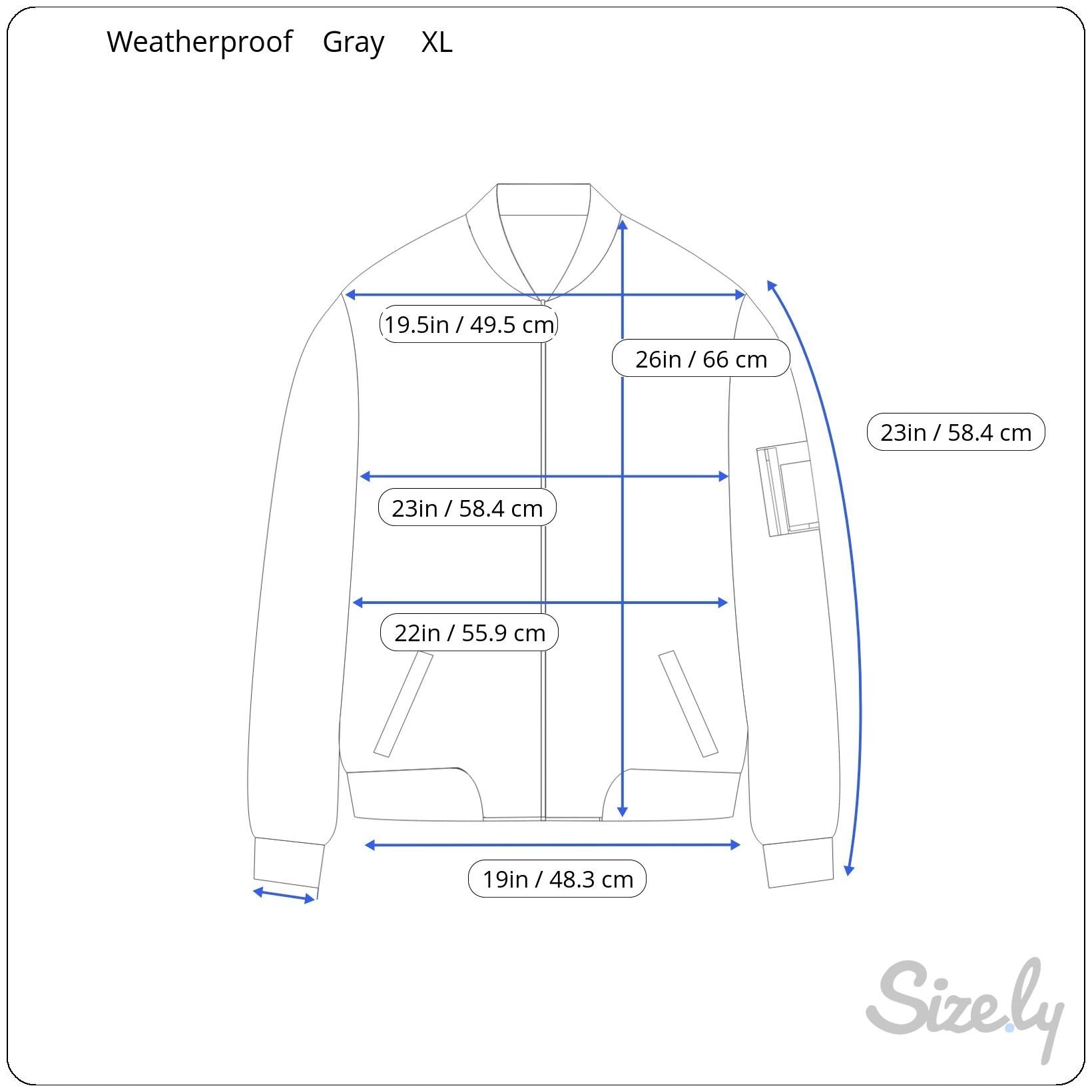 Weatherproof Garment Co Mens Gray Lightweight Bomber Jacket Preppy Athleisure XL