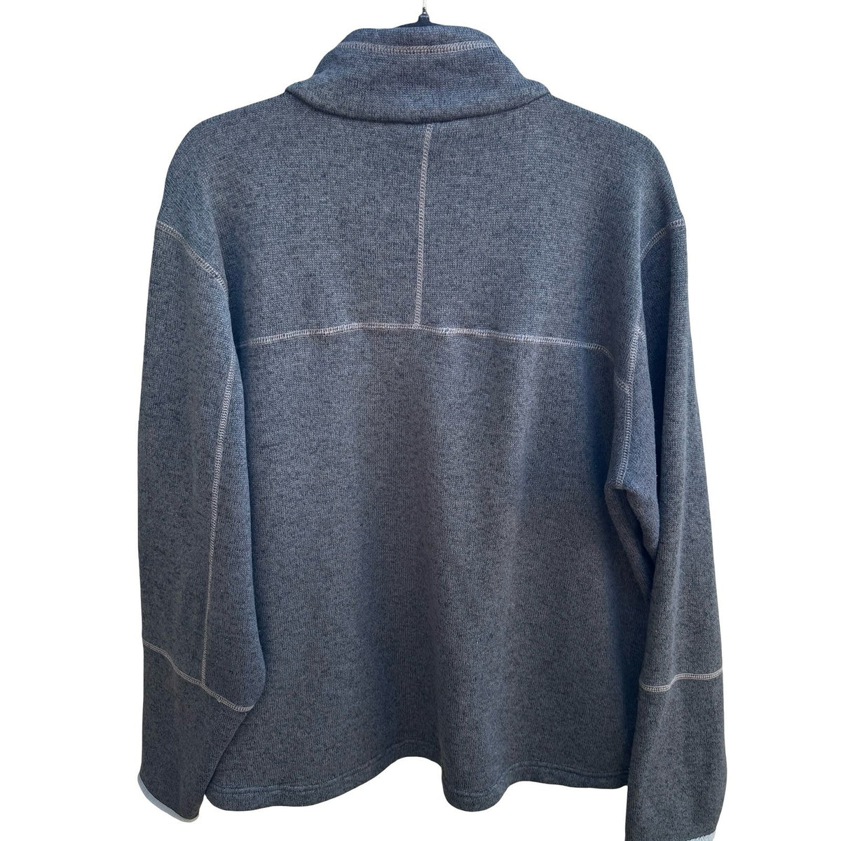 Avalanche Gorpcore Utility Zip Fleece Lined Sweater Knit Jacket Gray Mens XL