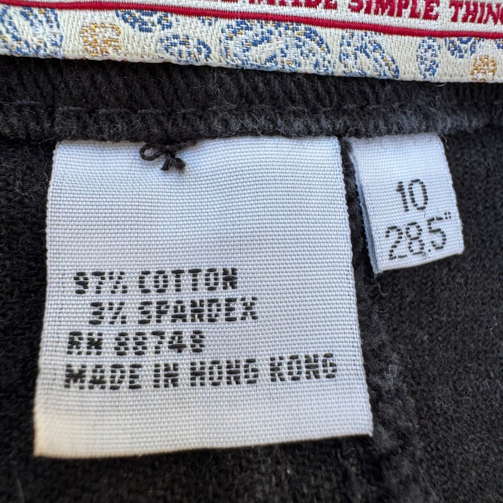 Territory Ahead Vintage Womens 10 Black Straight Leg Mom Jeans High Rise Stretch