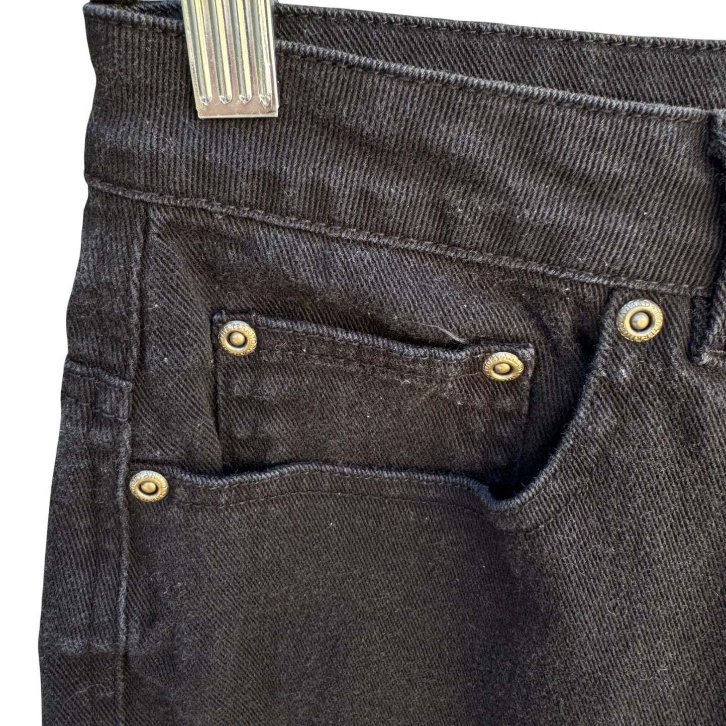 Territory Ahead Vintage Womens 10 Black Straight Leg Mom Jeans High Rise Stretch