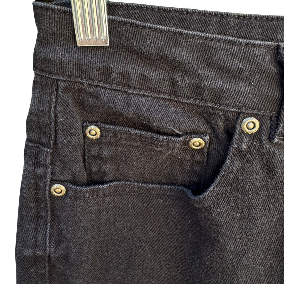 Territory Ahead Vintage Womens 10 Black Straight Leg Mom Jeans High Rise Stretch