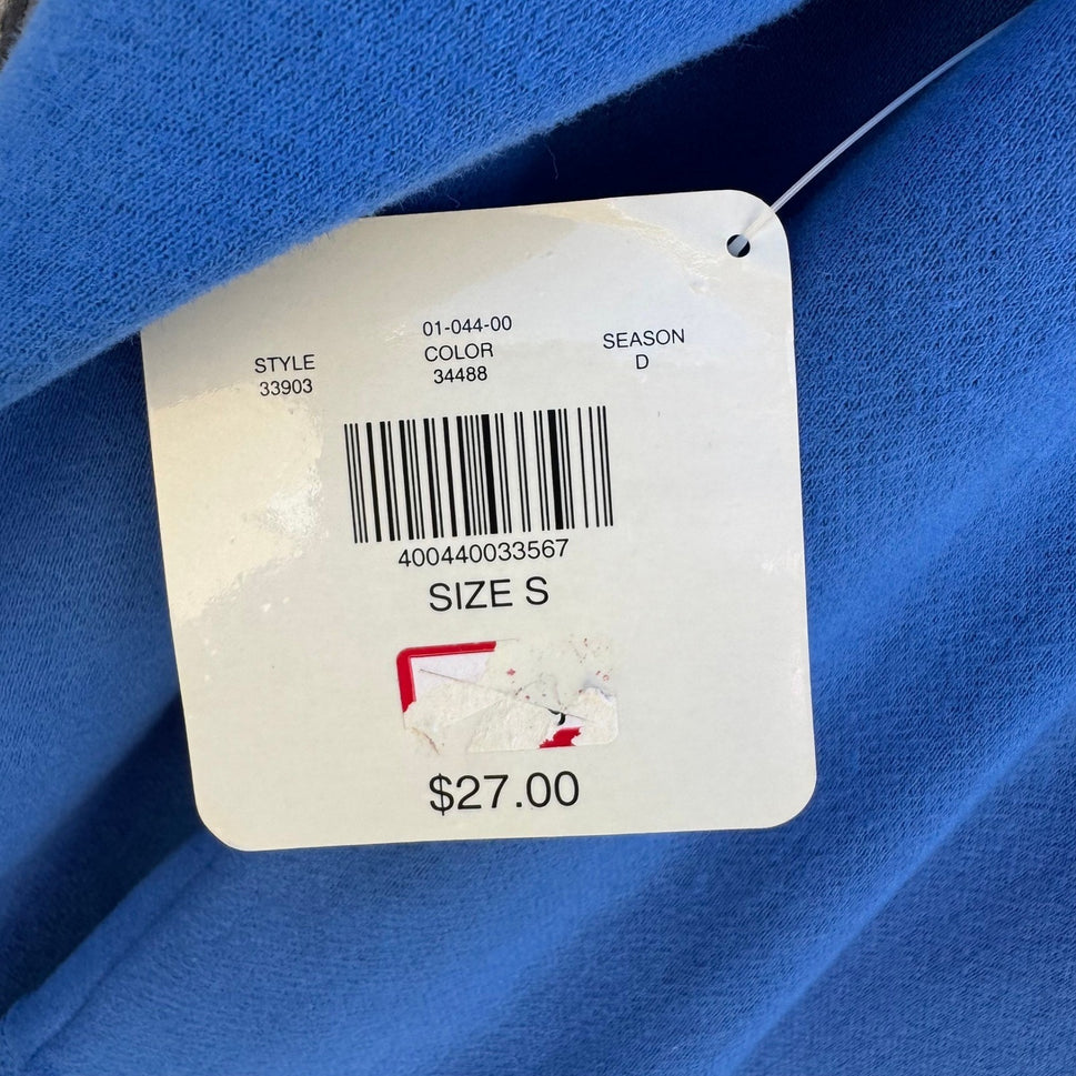 Pacer by Karen Scott Blue Fleece Sweatsuit Set Crewneck Sweatpants Womens PS NEW