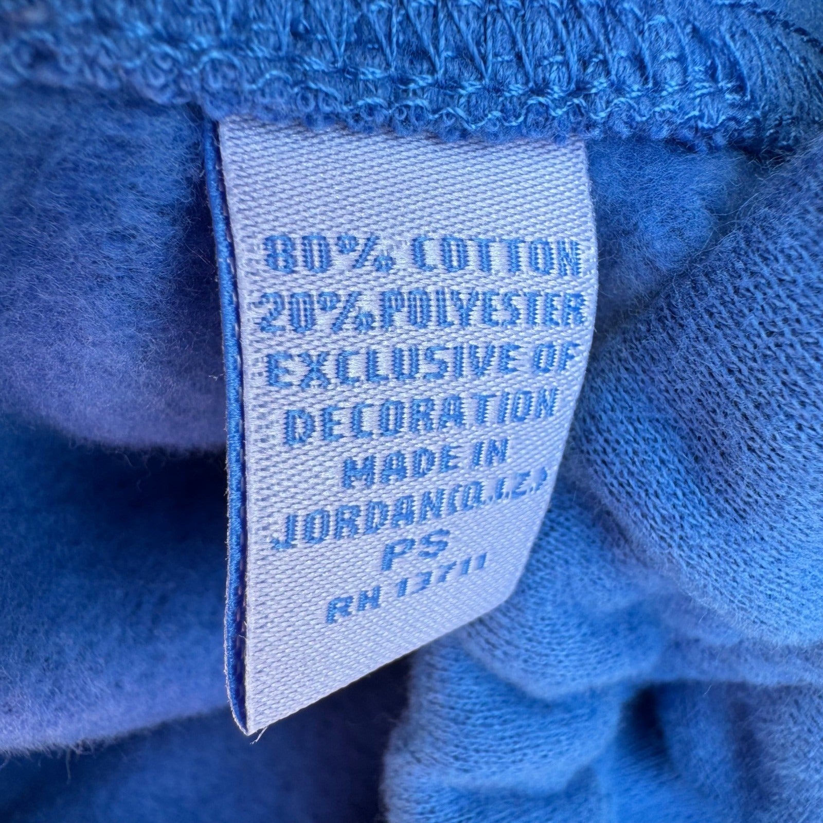Pacer by Karen Scott Blue Fleece Sweatsuit Set Crewneck Sweatpants Womens PS NEW