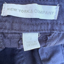 Switch New York &amp; Company Navy Blue Linen Cotton Utility Straight Leg Pants Womens 2 2 image