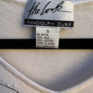 Switch Randolph Duke Y2K Quiet Luxury Silk Cotton Floral Beaded Feminine Knit Sweater S 2 image