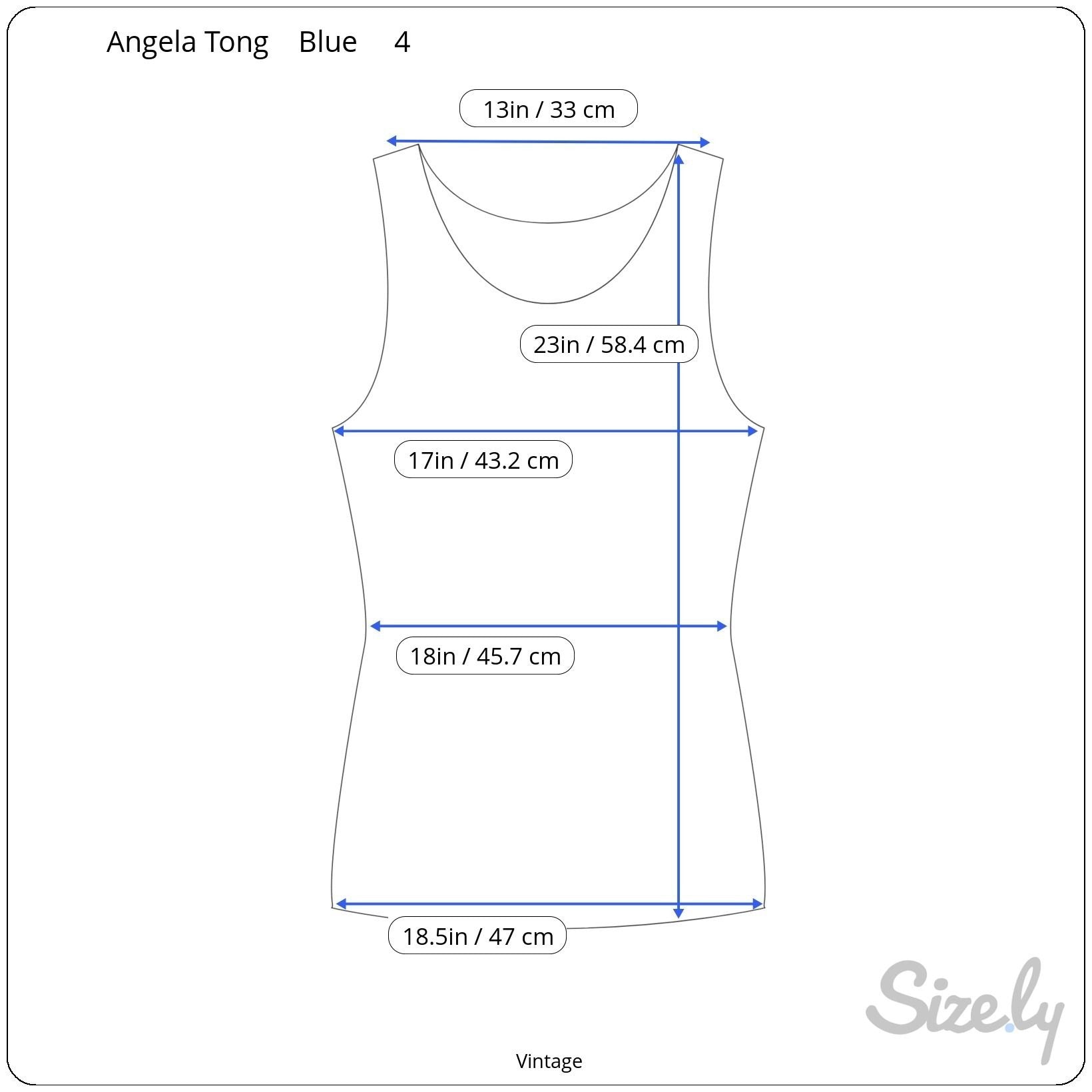 Angela Tong Womens 100% Silk Sleeveless Lightweight Minimalist Blue Blouse Top 4