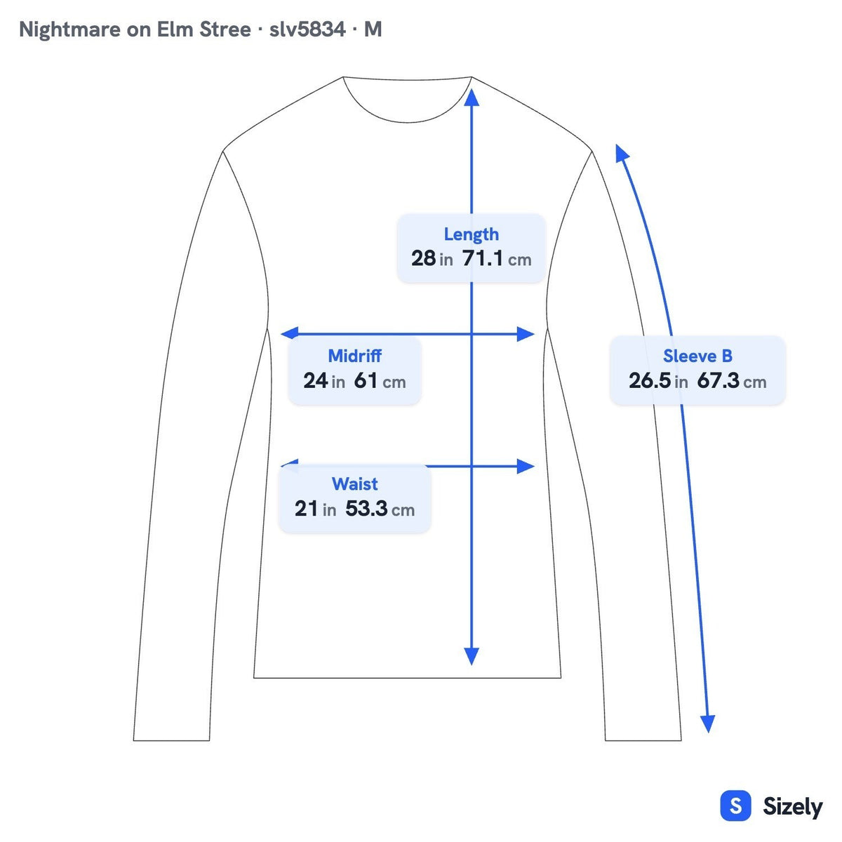 Spirit Nightmare on Elm Street Freddy Krueger Striped Halloween Sweater Mens M
