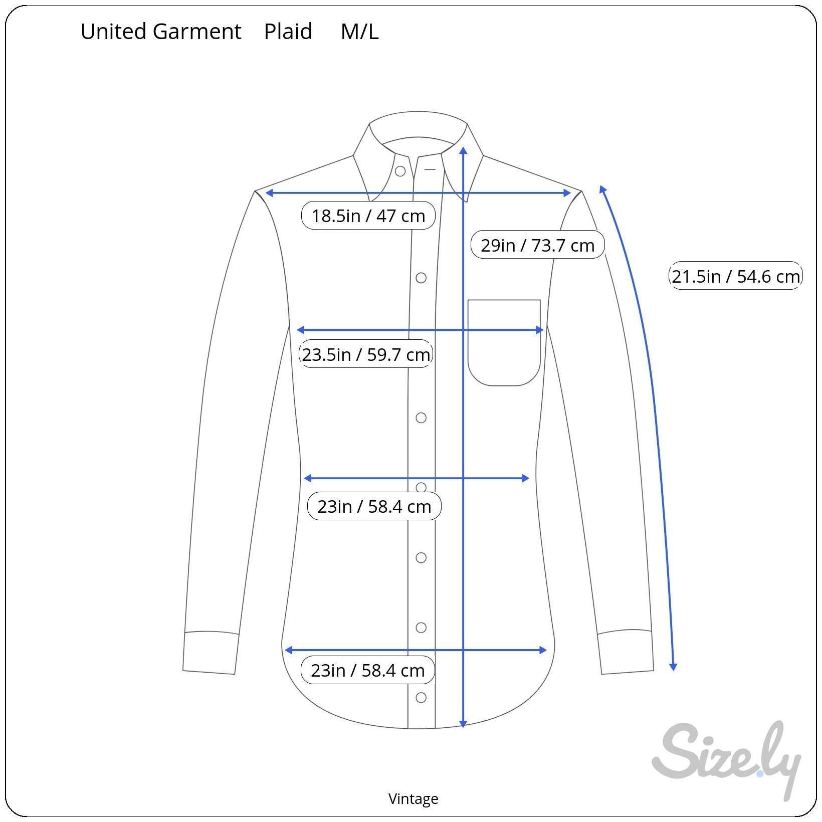 Vintage Mens United Garment Genuine Houston Plaid Button-Up Shirt Elbow Patches