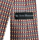 Switch Ivre Hausse Vintage Mens Woven Silk Geometric Gray Red Yellow Tie Necktie 3 image