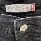 Switch Levis 512 Perfectly Slimming Straight Leg Jeans Black Stretch Denim Size 18M 2 image