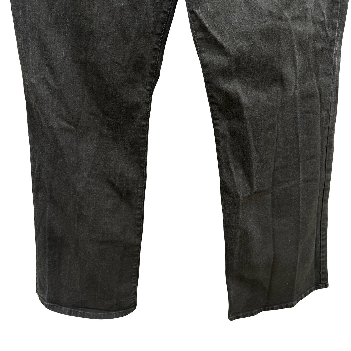 Levis 512 Perfectly Slimming Straight Leg Jeans Black Stretch Denim Size 18M