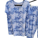 Switch Koolaburra by UGG Womens Blue Tie Dye Pajama Set Large A391288 Loungewear Jogger 3 image