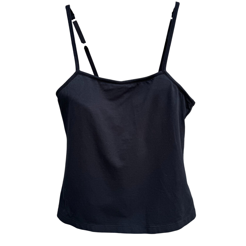 The Territory Ahead Black Built-In Bra Adjustable Straps Stretch Camisole Tank 34B