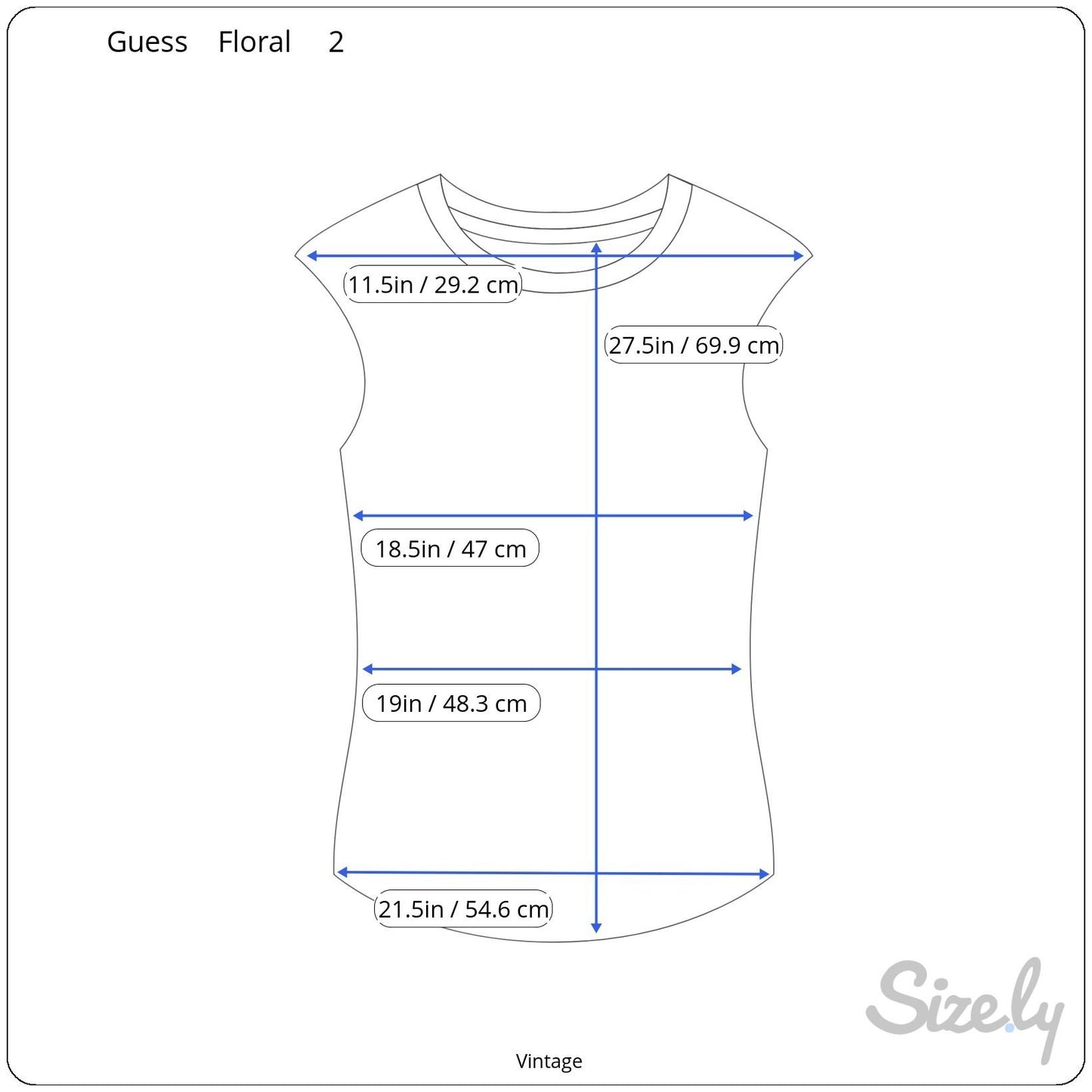 Guess Vintage 80s 90s Floral Sleeveless Button Down Soft Cotton Summer Top Shirt