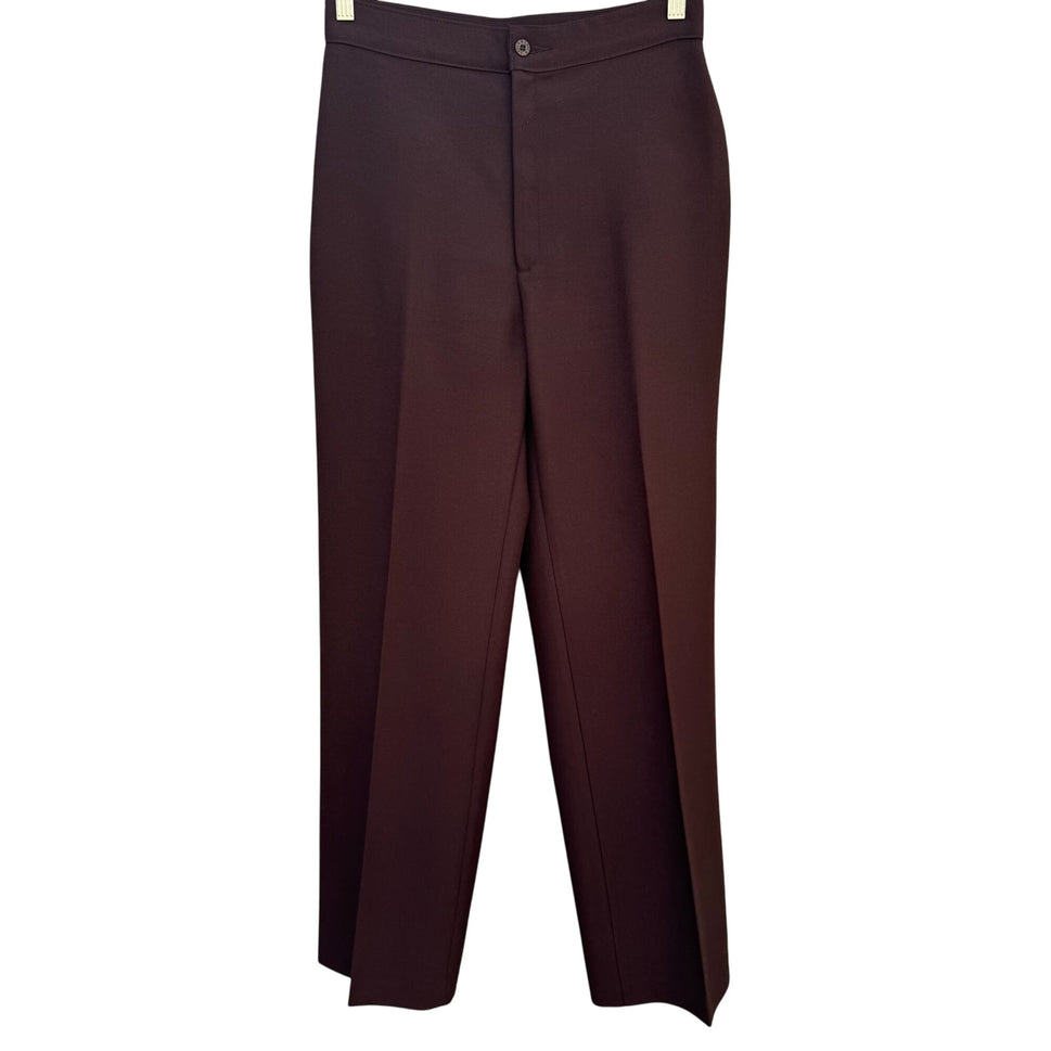Levi Strauss & Co Vintage 70s Womens Brown Straight-Leg High Rise Slacks Pants