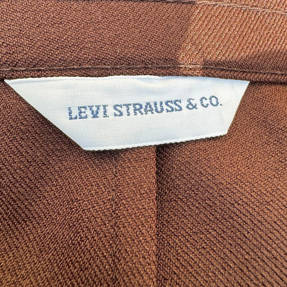 Levi Strauss & Co Vintage 70s Womens Brown Straight-Leg High Rise Slacks Pants