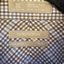 Switch Nordstrom Smartcare Regular Fit Brown Blue Check Preppy Shirt Mens XXL Tall 2 image