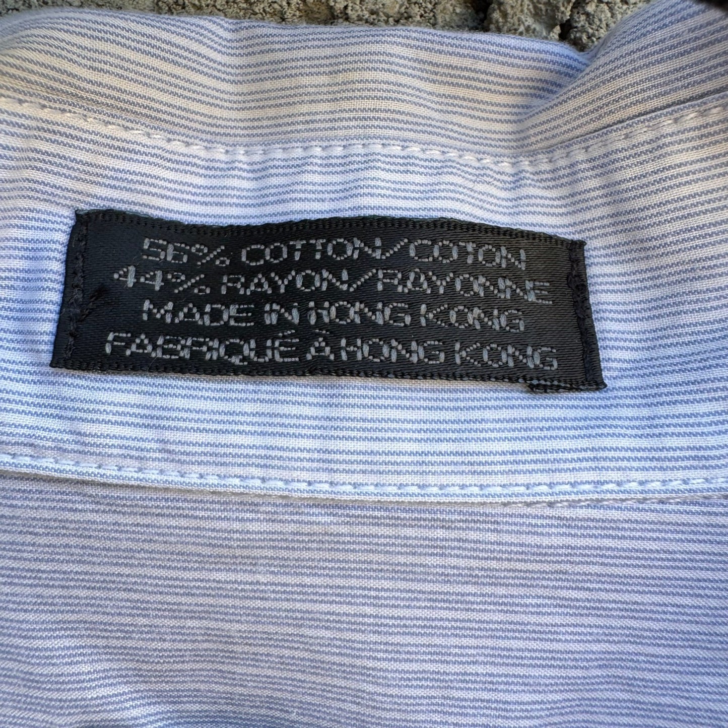 DKNY Coastal Summer Striped Preppy Camp Shirt Resortwear Cotton Blue Mens M