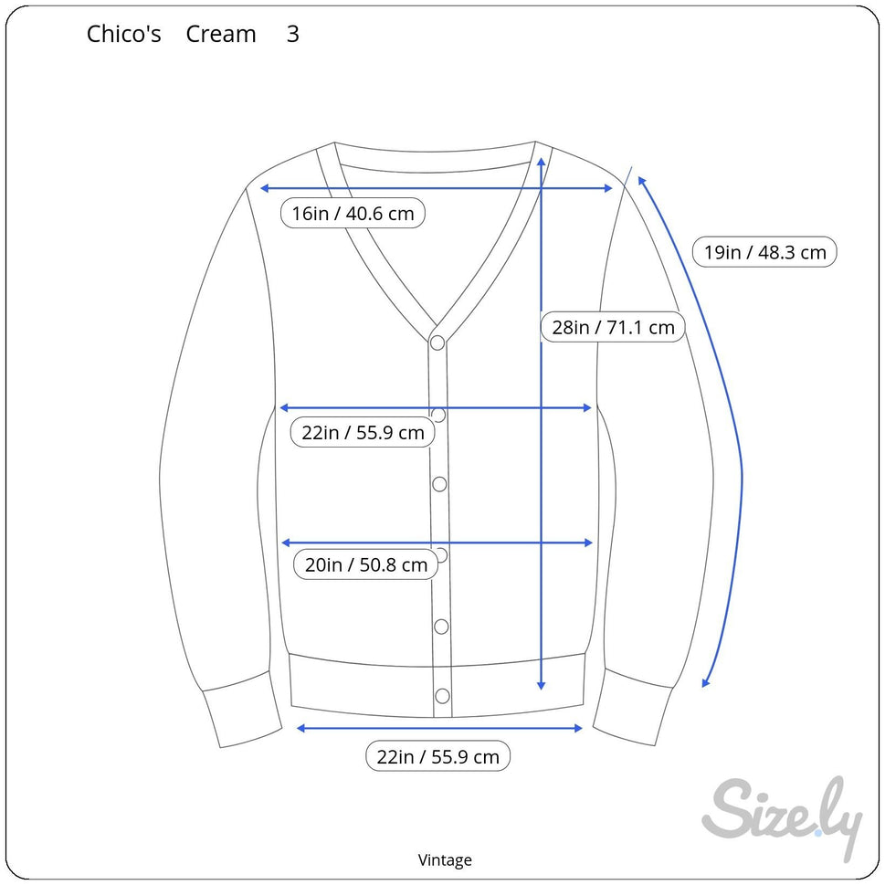 Chicos Sequin Embellished V Neck Glam Beige Gold Knit Cardigan Sweater Size 3