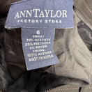 Switch Ann Taylor Black Pinstripe Womens Business Casual Wide Leg Flat Front Dress Pant 3 image