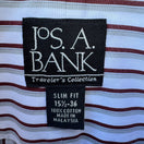 Switch Jos. A. Bank Traveler's Collection Slim Fit Striped Dress Shirt 15.5 36 Cotton 2 image