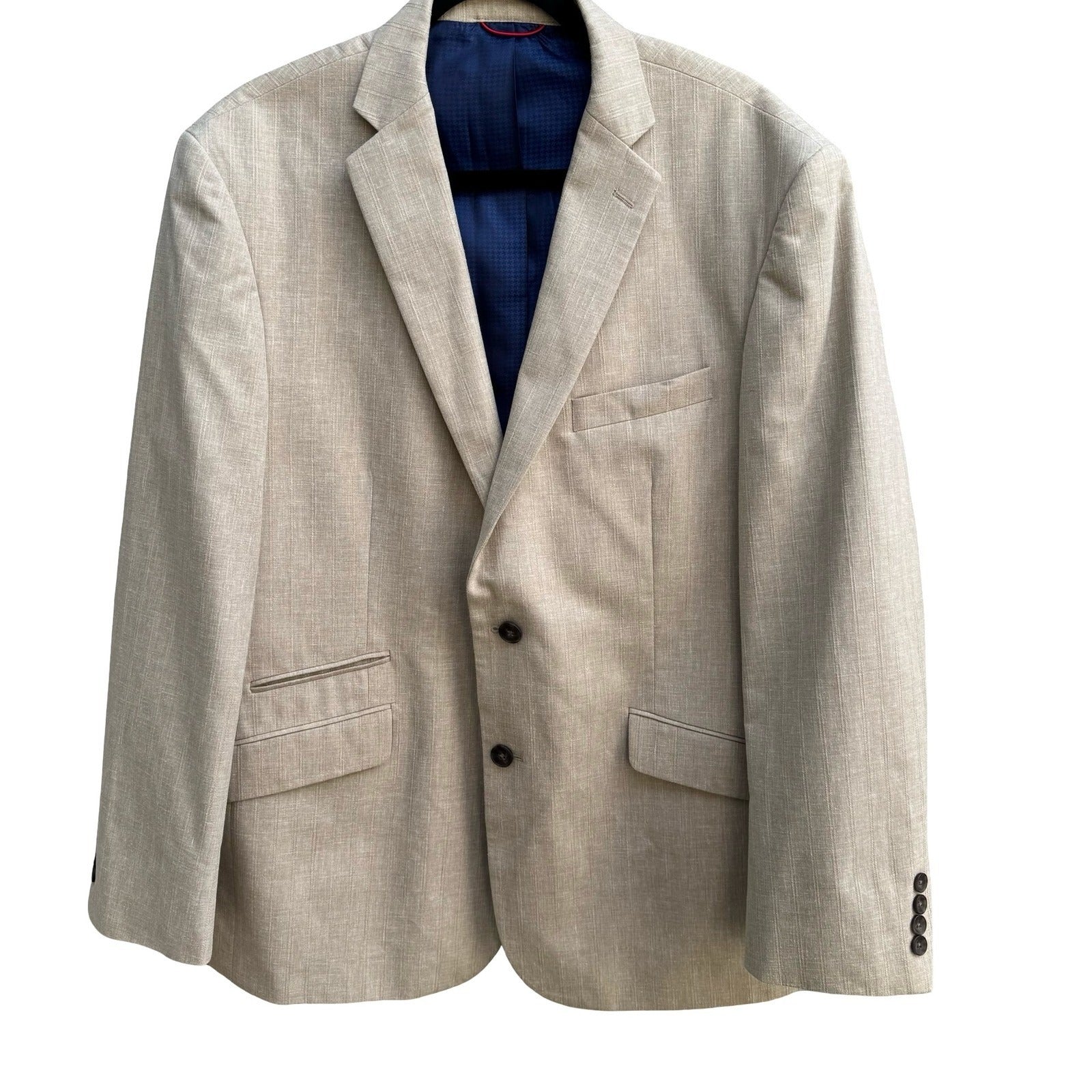 Billy London UK Coastal Tailored Summer Wedding Pinstripe Sport Coat Blazer 44R