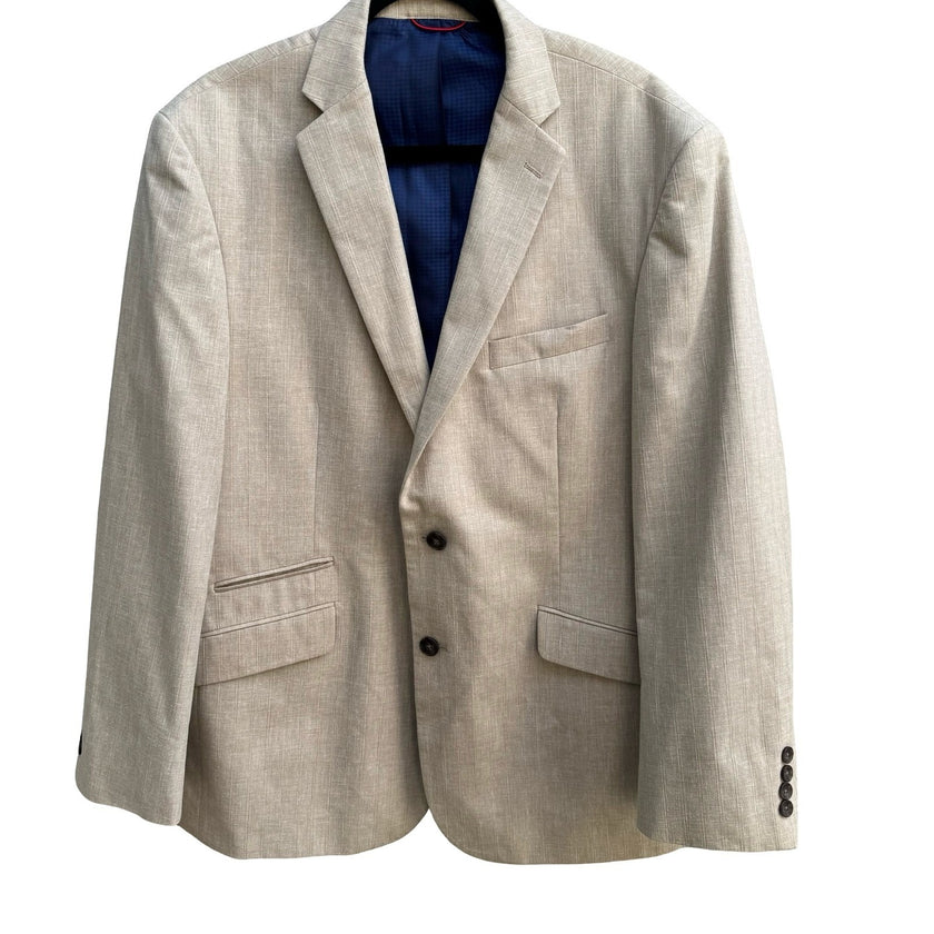 Billy London UK Coastal Tailored Summer Wedding Pinstripe Sport Coat Blazer 44R