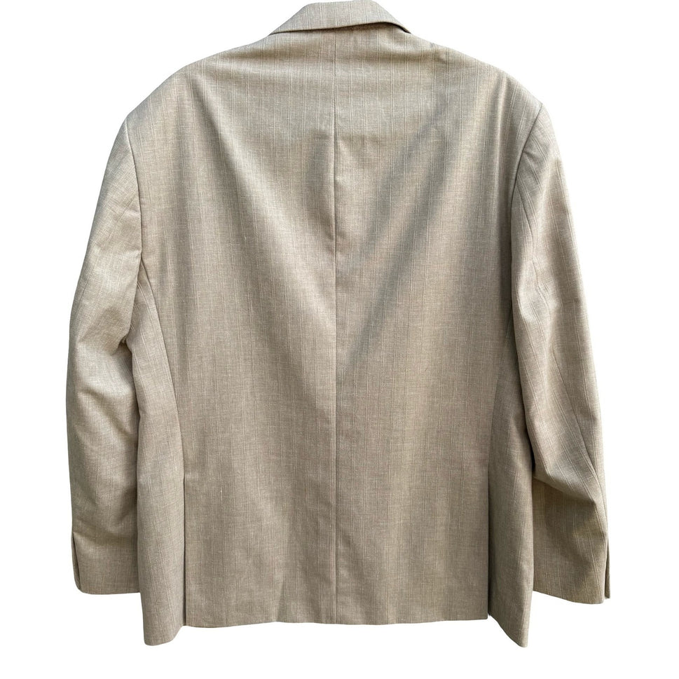 Billy London UK Coastal Tailored Summer Wedding Pinstripe Sport Coat Blazer 44R