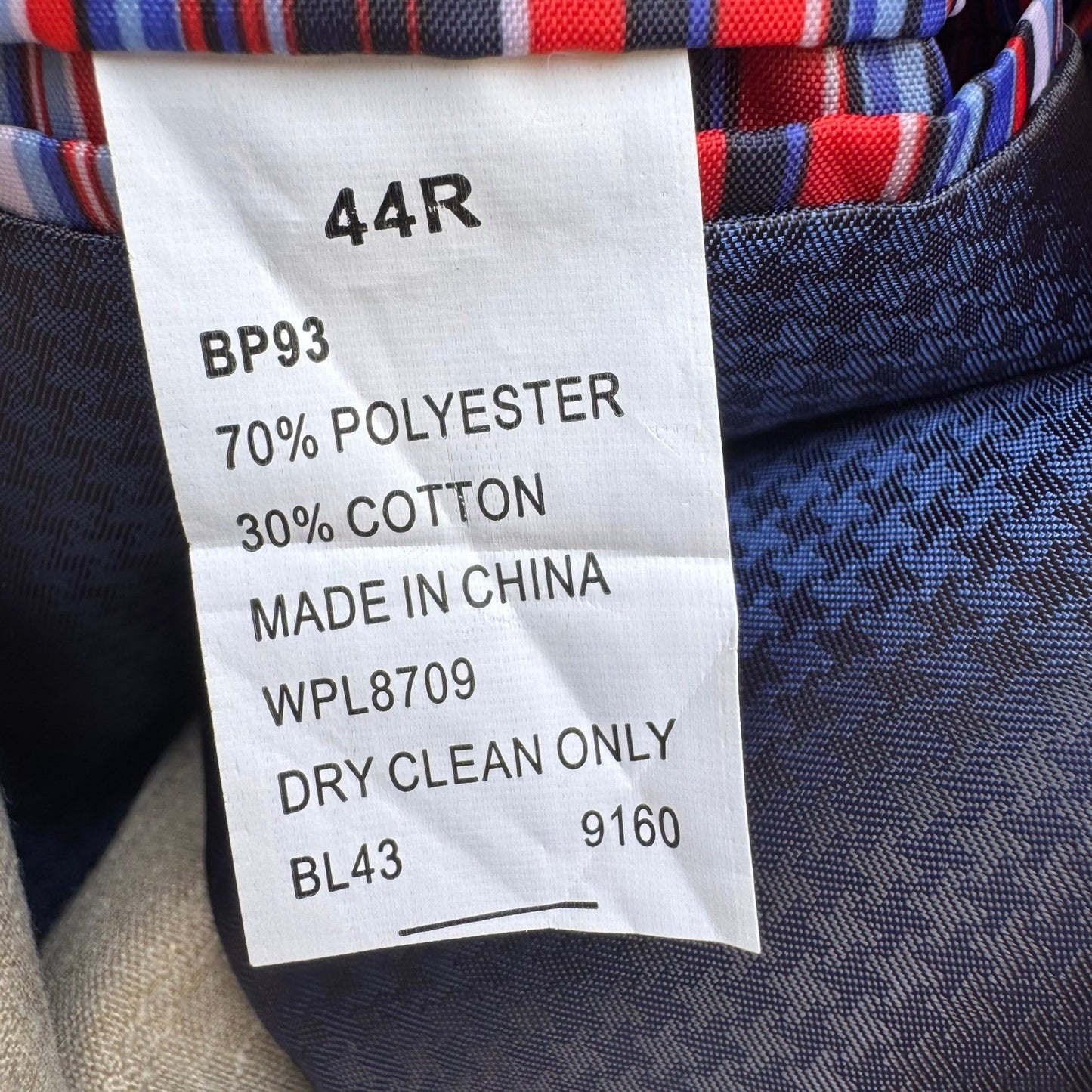 Billy London UK Coastal Tailored Summer Wedding Pinstripe Sport Coat Blazer 44R