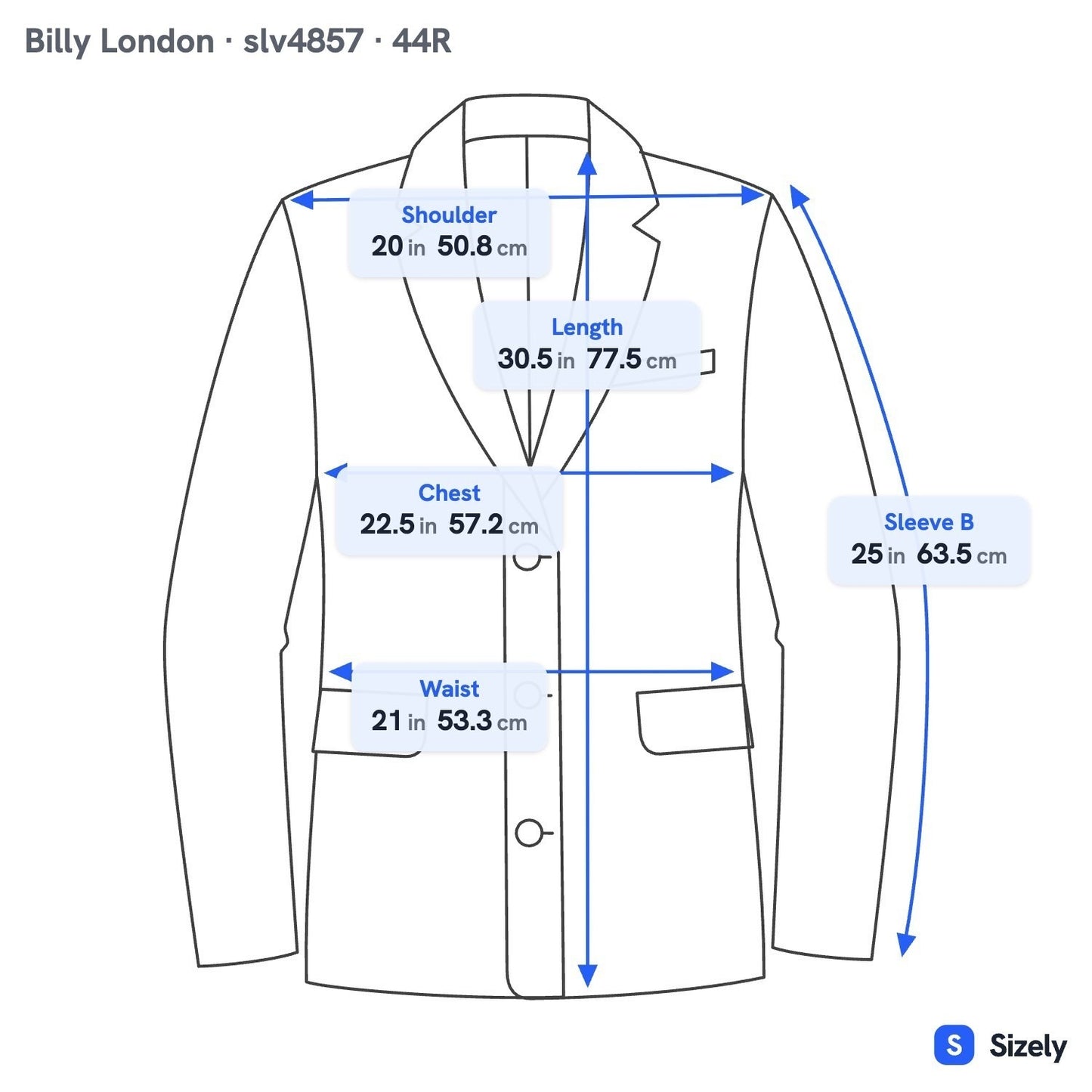 Billy London UK Coastal Tailored Summer Wedding Pinstripe Sport Coat Blazer 44R