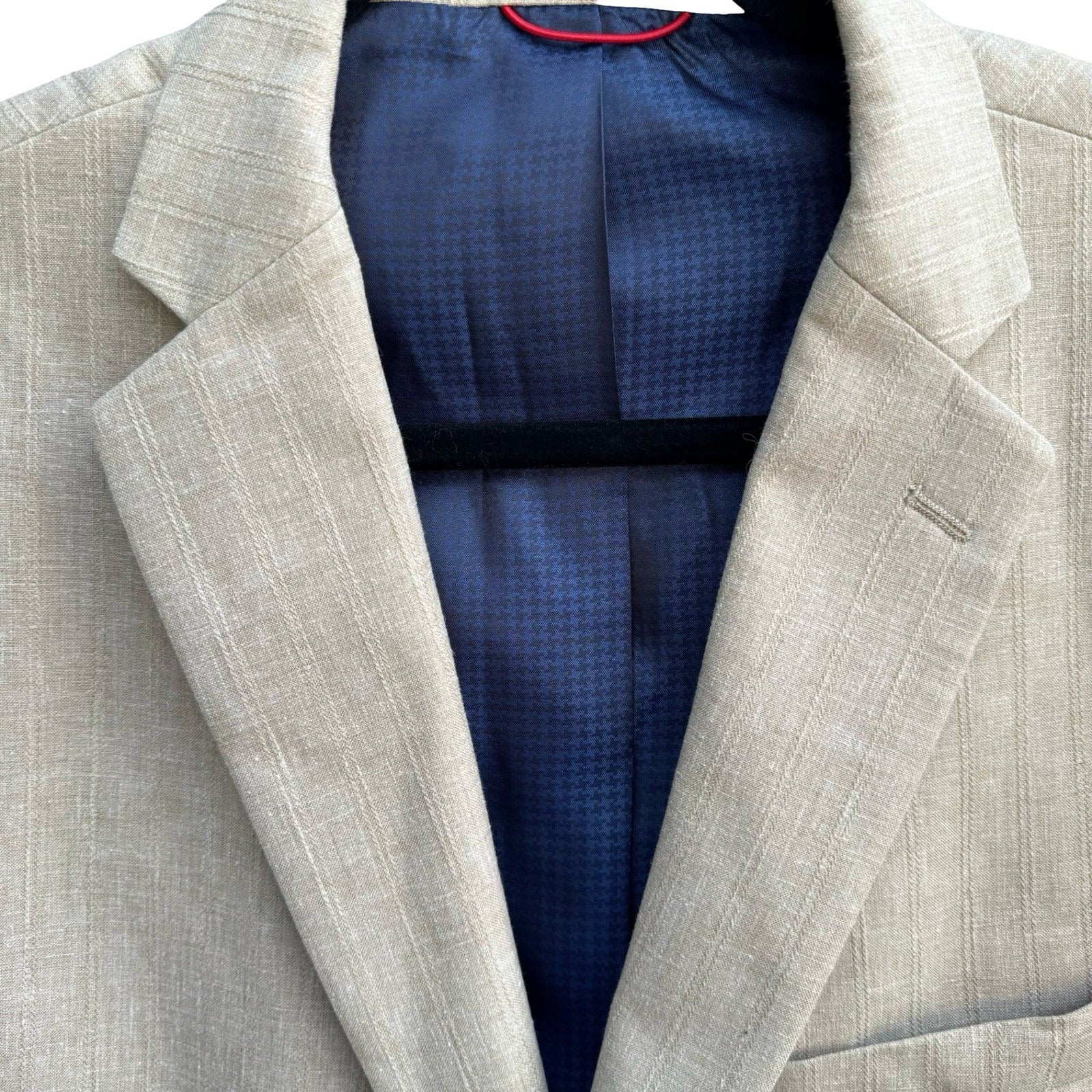 Billy London UK Coastal Tailored Summer Wedding Pinstripe Sport Coat Blazer 44R