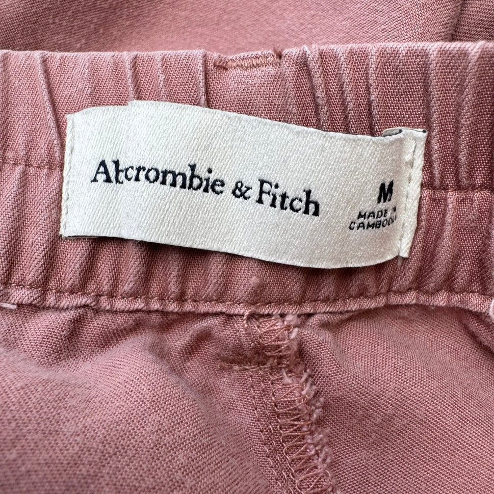 Abercrombie & Fitch Coastal Minimalist Pleated High Rise Wide Leg Trouser Pant M
